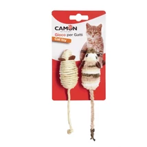 Egérkék: plüss és sisal 7 cm 2 db-os