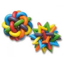 Színes fonott gumilabda 4,5 cm 