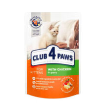 Club 4 paws 480g szaftos eledel cicáknak marhával zselében