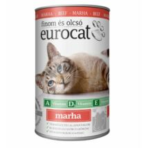 Euro cat marha ízesítésű macskakonzerv 415 g