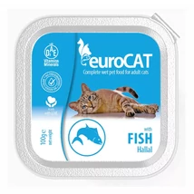 Euro Cat alutálkás nedves macskaeledel 100 g halas