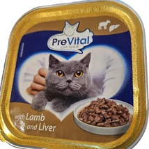 Prevital alutálcás eledel macskáknak  100 g bárnnyal és májjal