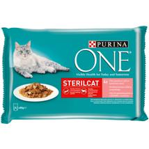 Purina one 4*85g sterilcat lazac-sárgarépa   