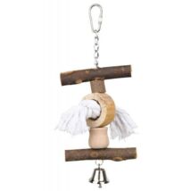 Trixie Toy for ornamental birds - játék (fa,kötéllel) díszmadarak részére