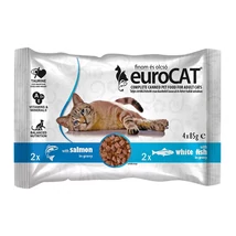 EURO CAT POUCH SZÓSZBAN DUO 4X85G LAZAC-FEHÉRHAL