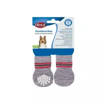 Trixie Dog Socks - kutyazokni (szürke) S-M 2db-os