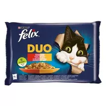 Felix Fantastic Duo Házias válogatás aszpikban nedves macskaeledel 4x85g