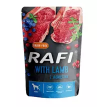 Rafi 500g alutasakos paté bárány-kék és vörösáfonya  