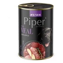 Piper Junior konzerv kölyökkutyáknak, borjúhússal és almával  400g