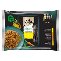 Sheba Nature's Collection Baromfiválaszték teljes értékű nedves eledel felnőtt macskáknak 4 x 85 g 