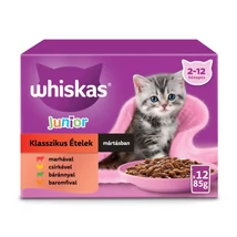 Whiskas Junior frissentartó tasakban 12 x 85 g