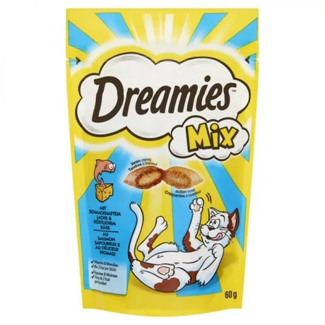 Dreamies mix jutalomfalat macskáknak lazaccal és sajttal 60g