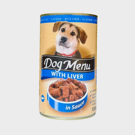 Dog menü kutyakonzerv májas 1240 g