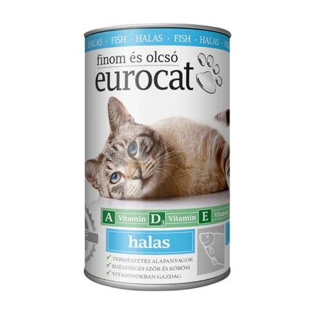 Euro Cat Macskaeledel konzerv halas 415g
