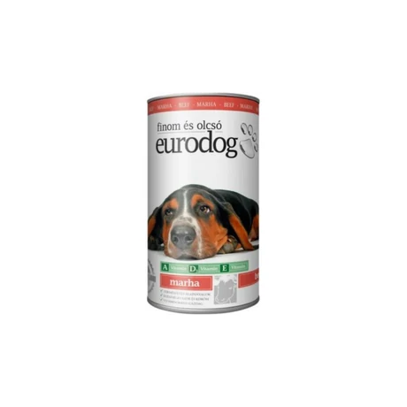 Euro Dog konzerv 1240g marha
