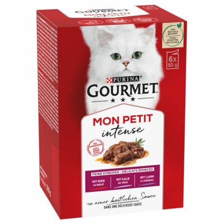 Gourmet Mon Petit marha & borjú & bárány 6*50g