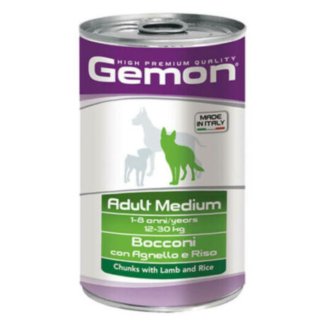 Gemon Dog Medium Adult (bárány) konzerv - Felnőtt kutyák részére 1250g