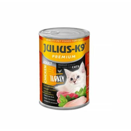  JULIUS-K9 Cats Chicken and Turkey Adult, prémium nedveseledel - csirke, pulyka - 415g