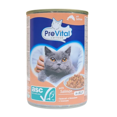 Prevital konzerv macskáknak lazacos 415 g