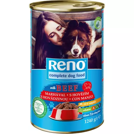 Reno konzerv felnőtt kutyák számára marhával 1240 g