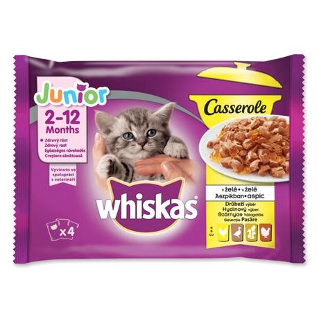 Whiskas 4x85g szárnyas Casserole junior