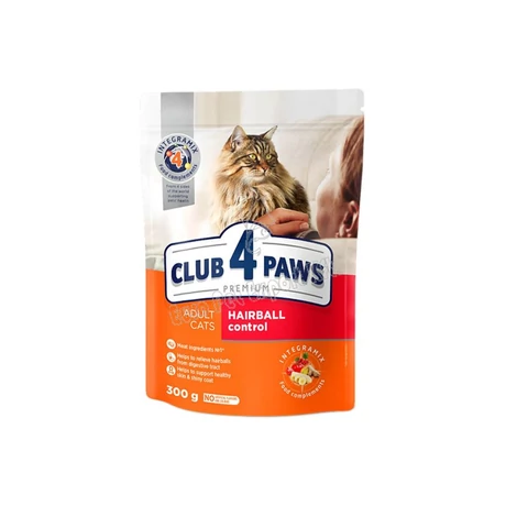 Club4paws száraztáp macskáknak  Hairball 300g