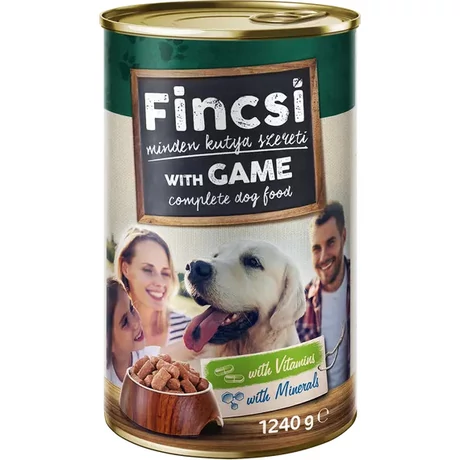 Fincsi nedves kutyaeledel 1240 g Vad
