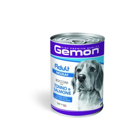Gemon Dog Konzerv Medium Adult 415 g Tonhallal és Lazaccal