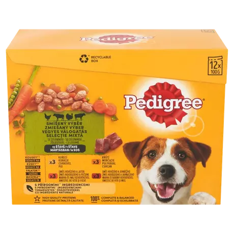 Pedigree 12*100g vegyes válogatás kutyáknak  