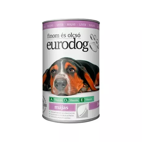 Euro Dog Kutyakonzerv 415g máj