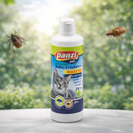 Panzi Sampon Bolha- és Kullancs riasztó macskák részére (200ml)