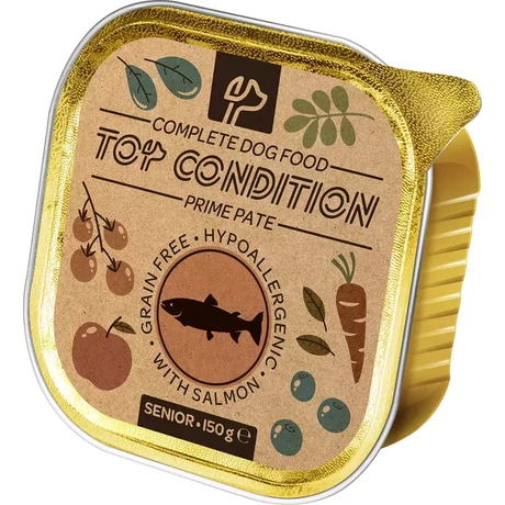 Top Condition senior pástétom kutyáknak 150 g lazaccal